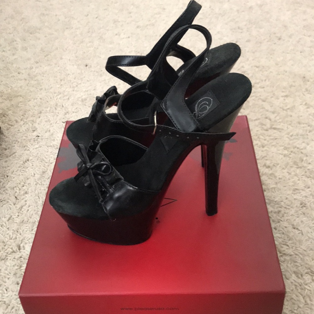 Black Platform Heels - image 2